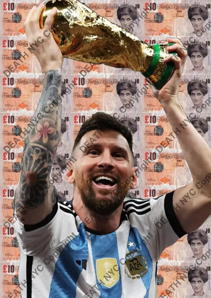 Death04146 Messi (Edition Of 100) (2022) Art Print