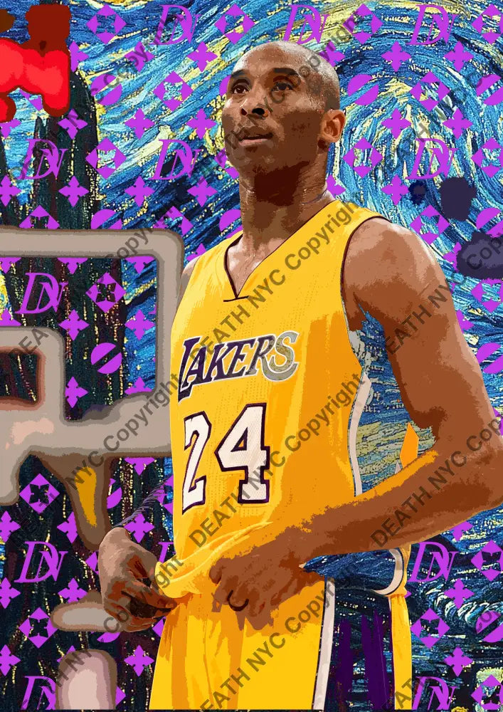 Death0417 Kobe 45X32Cm (Edition Of 100) (2020) Art Print