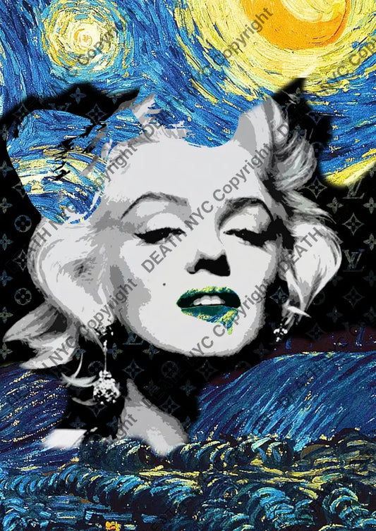 Death0456 Monroe 45X32Cm (Edition Of 100) (2020) Art Print