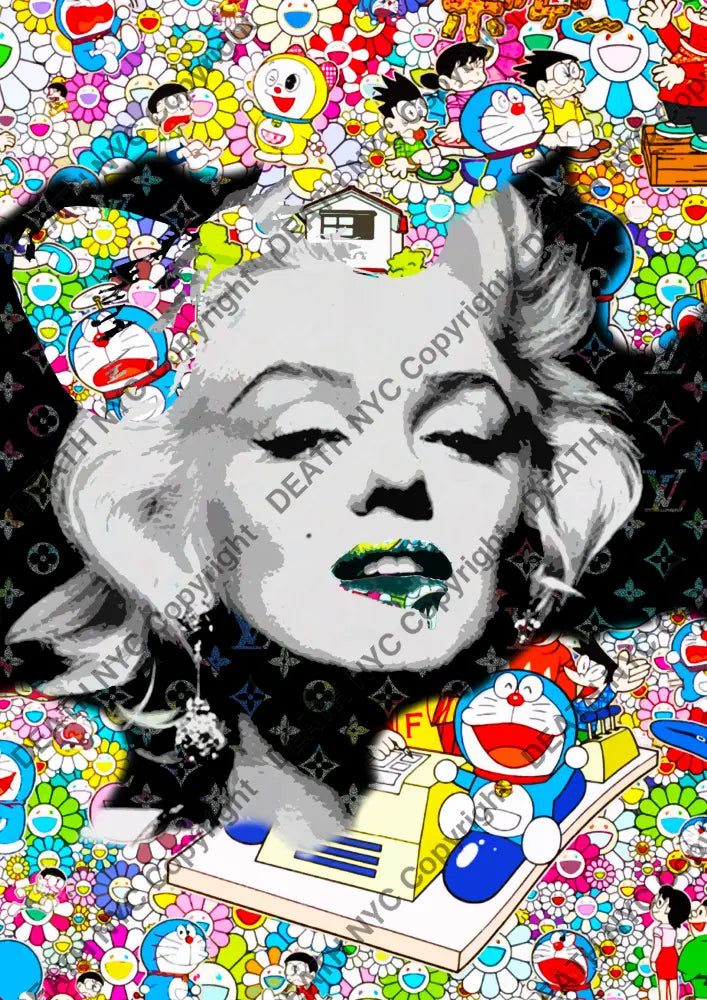 Death0458 Monroe 45X32Cm (Edition Of 100) (2020) Art Print
