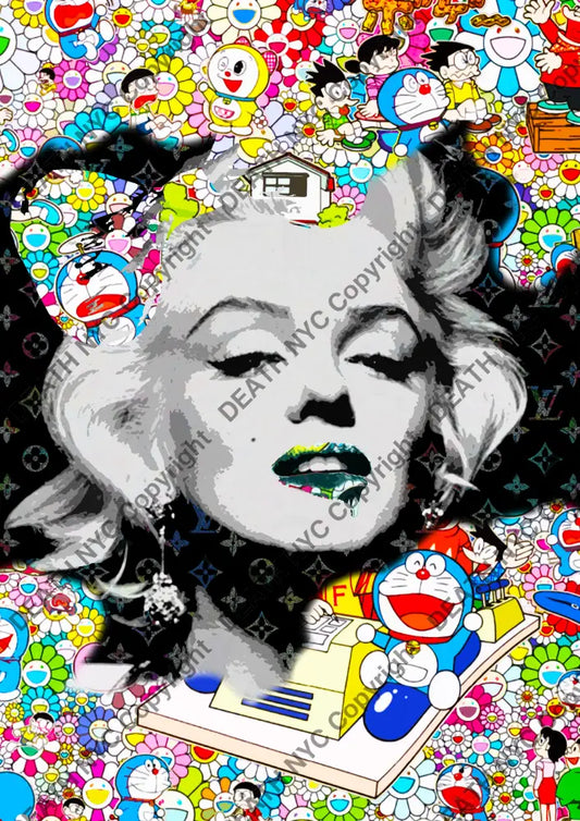 Death0458 Monroe 45X32Cm (Edition Of 100) (2020) Art Print