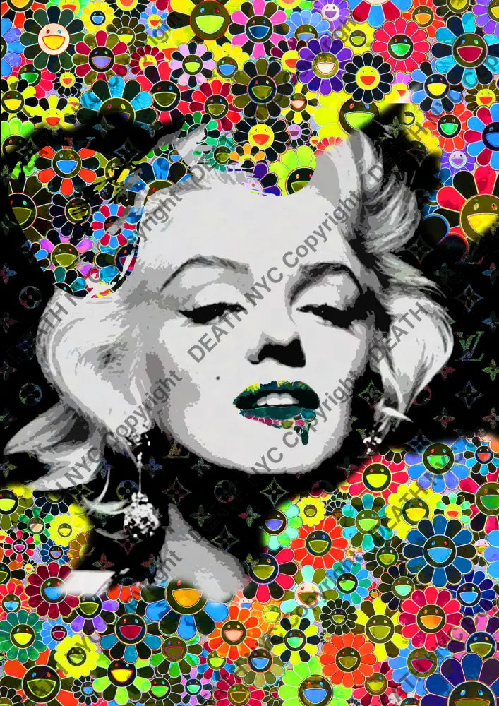 Death0459 Monroe 45X32Cm (Edition Of 100) (2020) Art Print