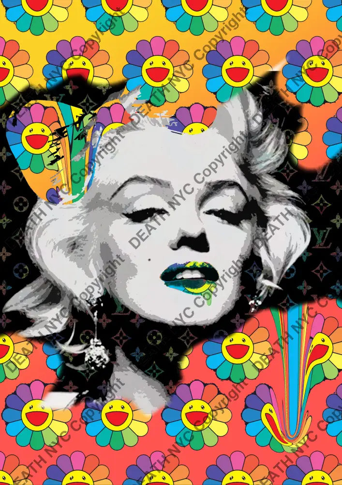 Death0463 Monroe 45X32Cm (Edition Of 100) (2020) Art Print