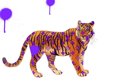 Death04797 Tiger (Edition Of 100) (2022) Art Print