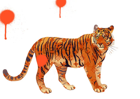 Death04799 Tiger (Edition Of 100) (2022) Art Print