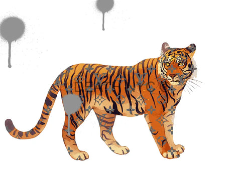 Death04800 Tiger (Edition Of 100) (2022) Art Print