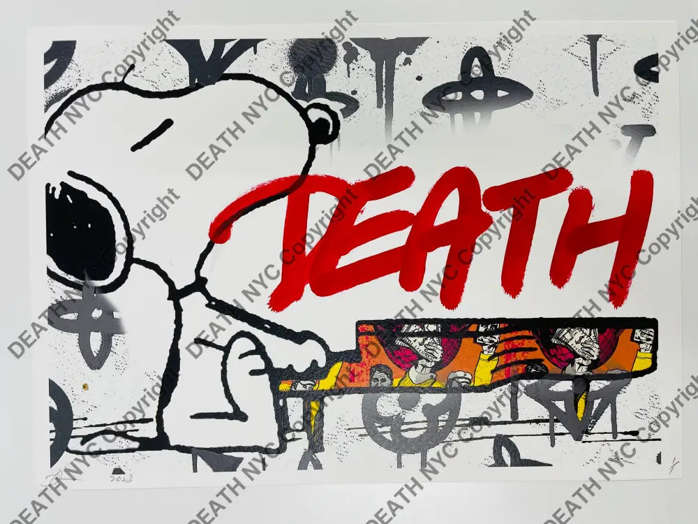 Death06144 Hand Written (Edition Of One) (2023) Art Print