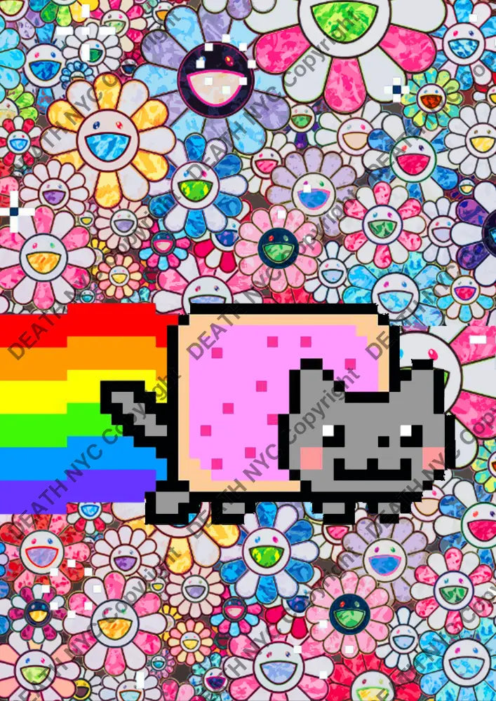Death0637 Nft Cat (Edition Of 100) (2022) Art Print