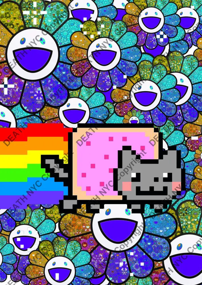 Death0640 Nft Cat (Edition Of 100) (2022) Art Print