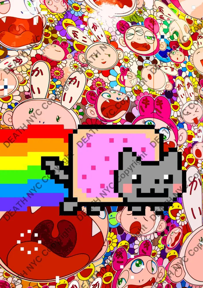 Death0641 Nft Cat (Edition Of 100) (2022) Art Print
