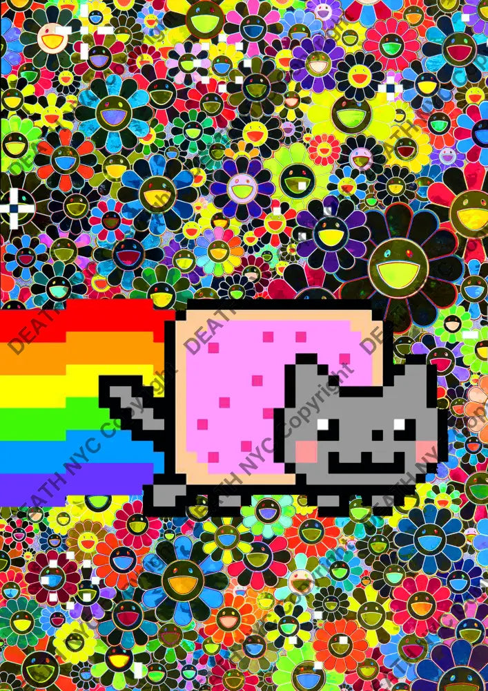Death0644 Nft Cat (Edition Of 100) (2022) Art Print