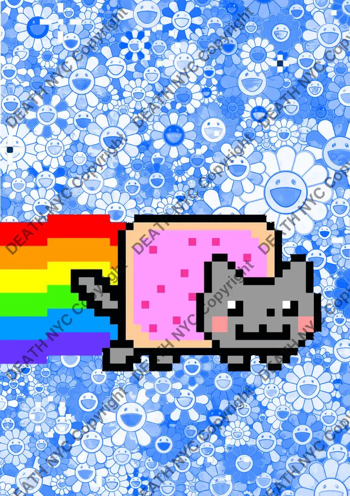 Death0645 Nft Cat (Edition Of 100) (2022) Art Print