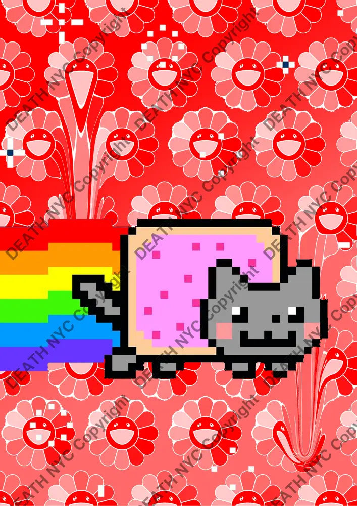 Death0651 Nft Cat (Edition Of 100) (2022) Art Print