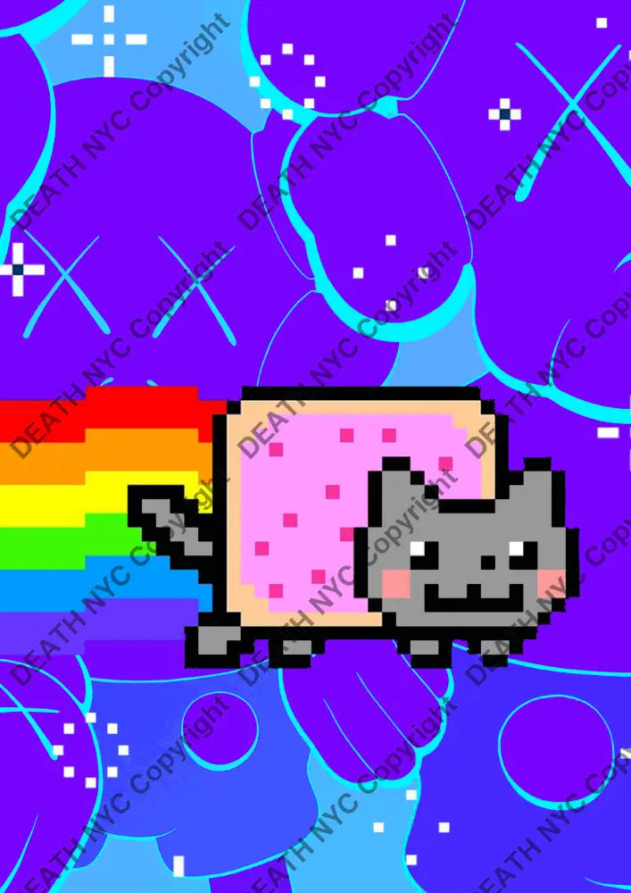 Death0654 Nft Cat (Edition Of 100) (2022) Art Print