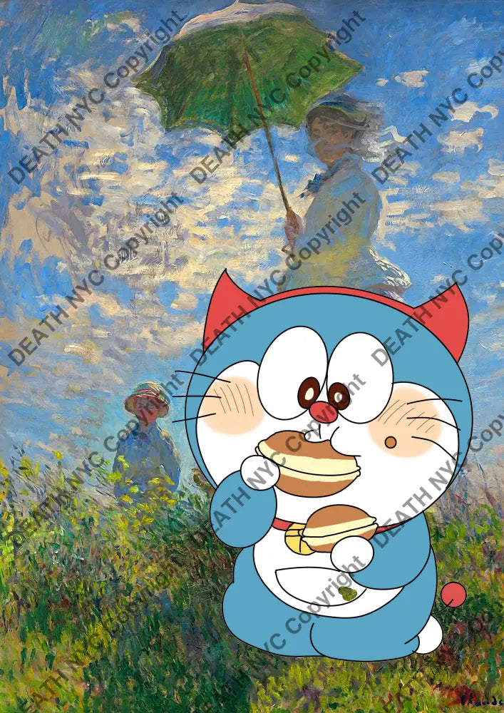 Death0658 Doraemon (Edition Of 100) (2020) Art Print