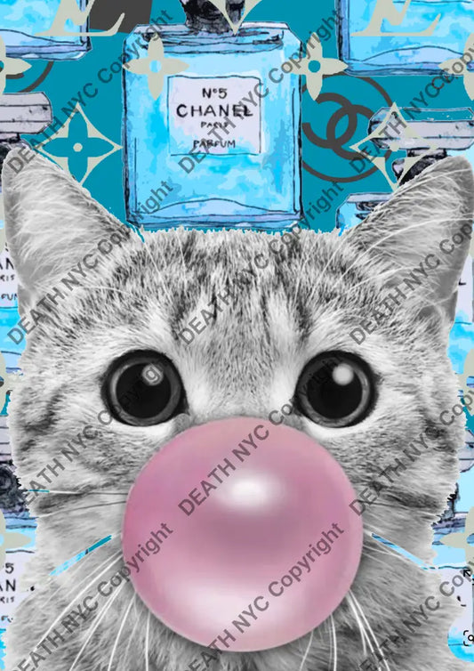 ’Deathao19’’’ 45X32Cm (Edition Of 100*) (2024) Cat Art Print