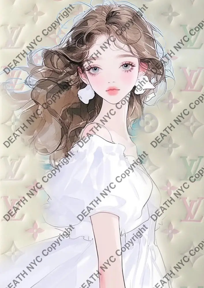 ’Deathau8’’ 45X32Cm (Edition Of 100*) (2024) Girl Art Print