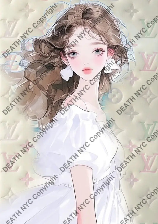 ’Deathau8’’ 45X32Cm (Edition Of 100*) (2024) Girl Art Print