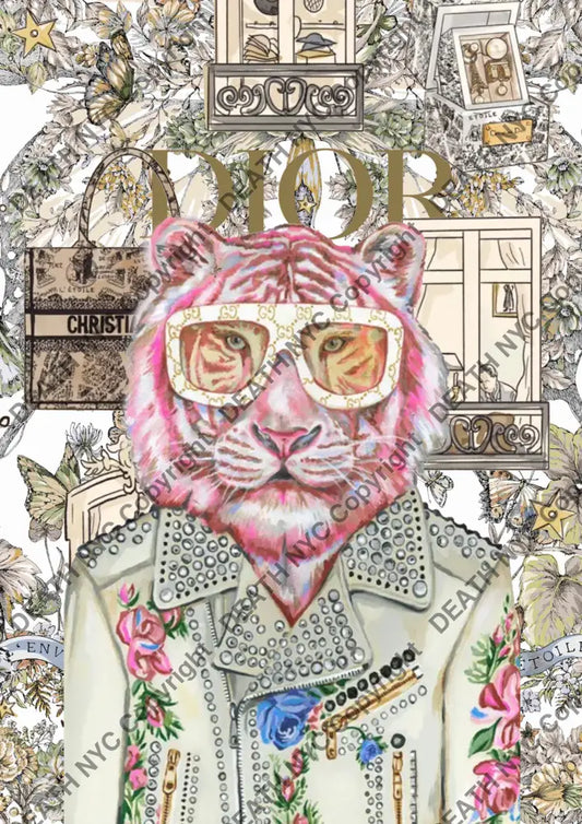 ’Deathay43’’ 45X32Cm (Edition Of 100*) (2024) Tiger Art Print