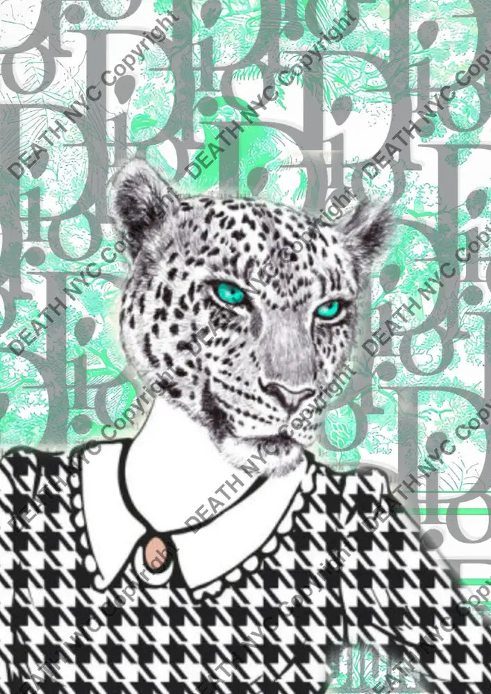 ’DEATHAY8’’ 45x32cm (Edition of 100*) (2025) leopard Art Print