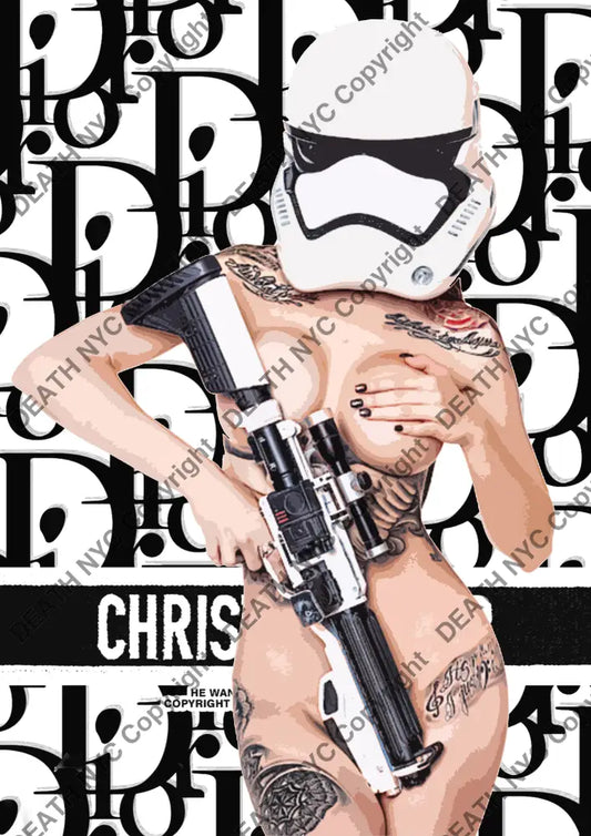 ’Deathaz132’’’ 45X32Cm (Edition Of Ten) (2025) Girl Art Print