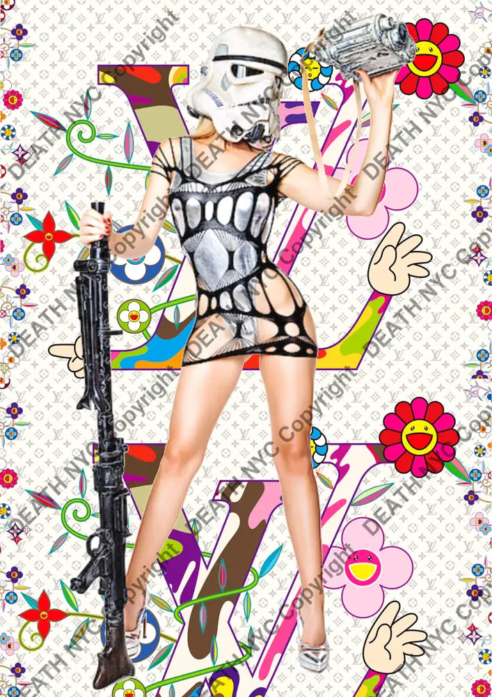 ’Deathaz135’’’ 45X32Cm (Edition Of Ten) (2025) Girl Art Print