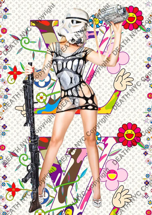 ’Deathaz135’’’ 45X32Cm (Edition Of Ten) (2025) Girl Art Print