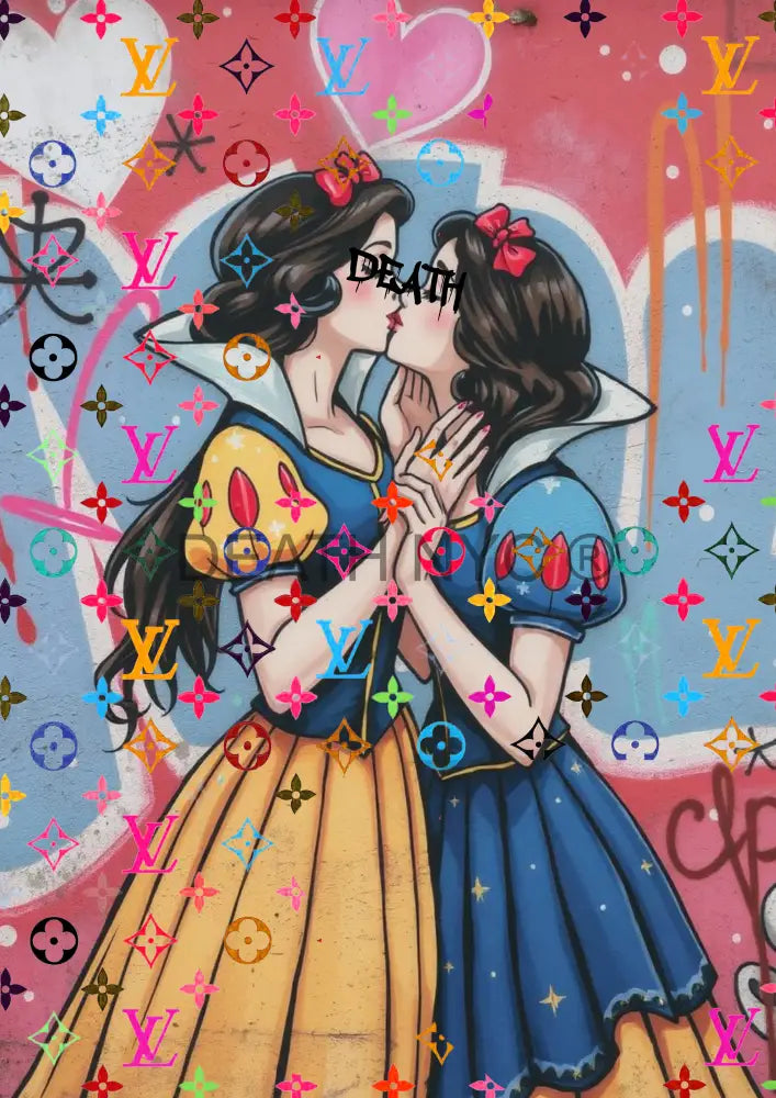 ’Deathba2’’ 45X32Cm (Edition Of 100*) (2024) Kissing Art Print