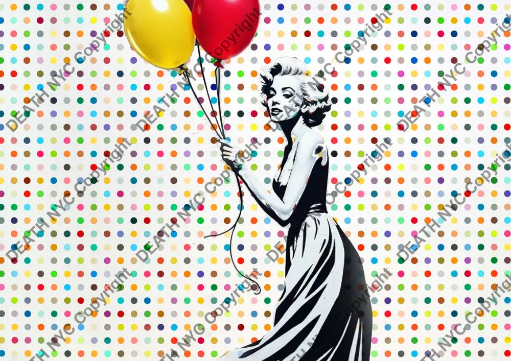 ’Deathba270’’ 45X32Cm (Edition Of 100*) (2025) Monr Balloon Art Print