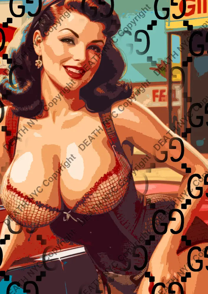 ’DEATHBA611’’ 45x32cm (Edition of 100*) (2025) girl Art Print