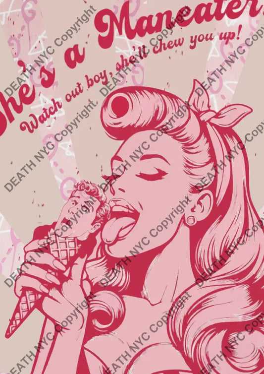 ’DEATHBA770’’ 45x32cm (Edition of 100*) (2025) ice cream Art Print