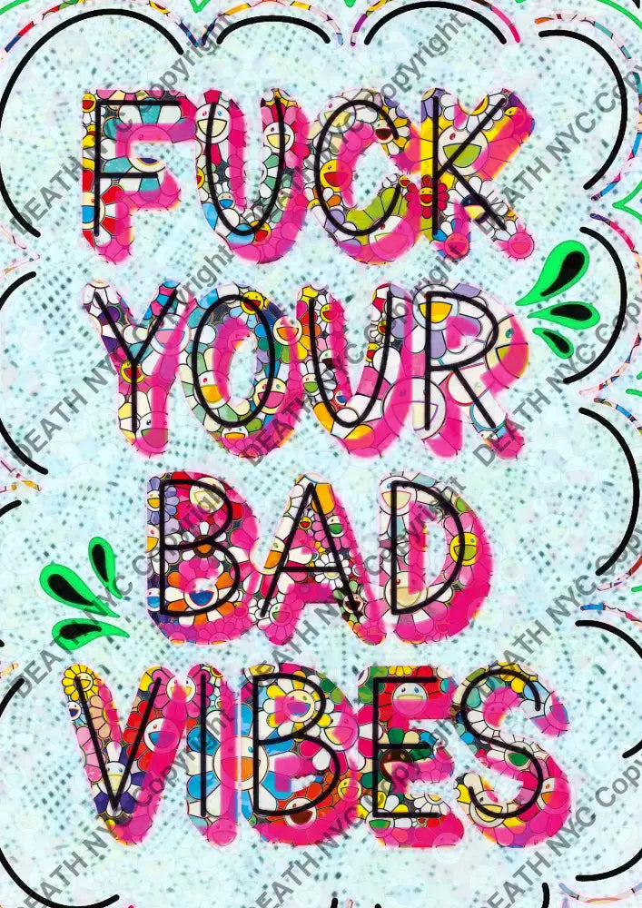 ’DEATHBC983’’ 45x32cm (Edition of 100*) (2025) slogan Art Print