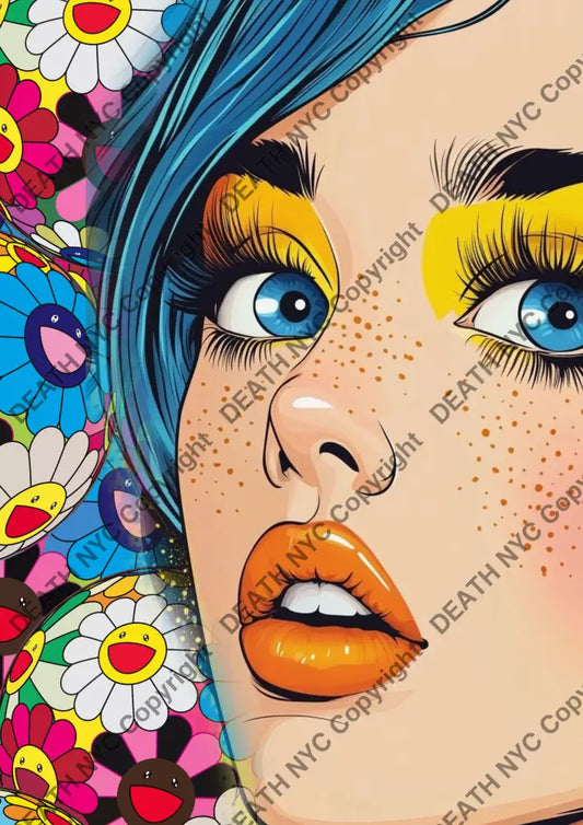 ’DEATHBC989’’ 45x32cm (Edition of 100*) (2025) girl Art Print