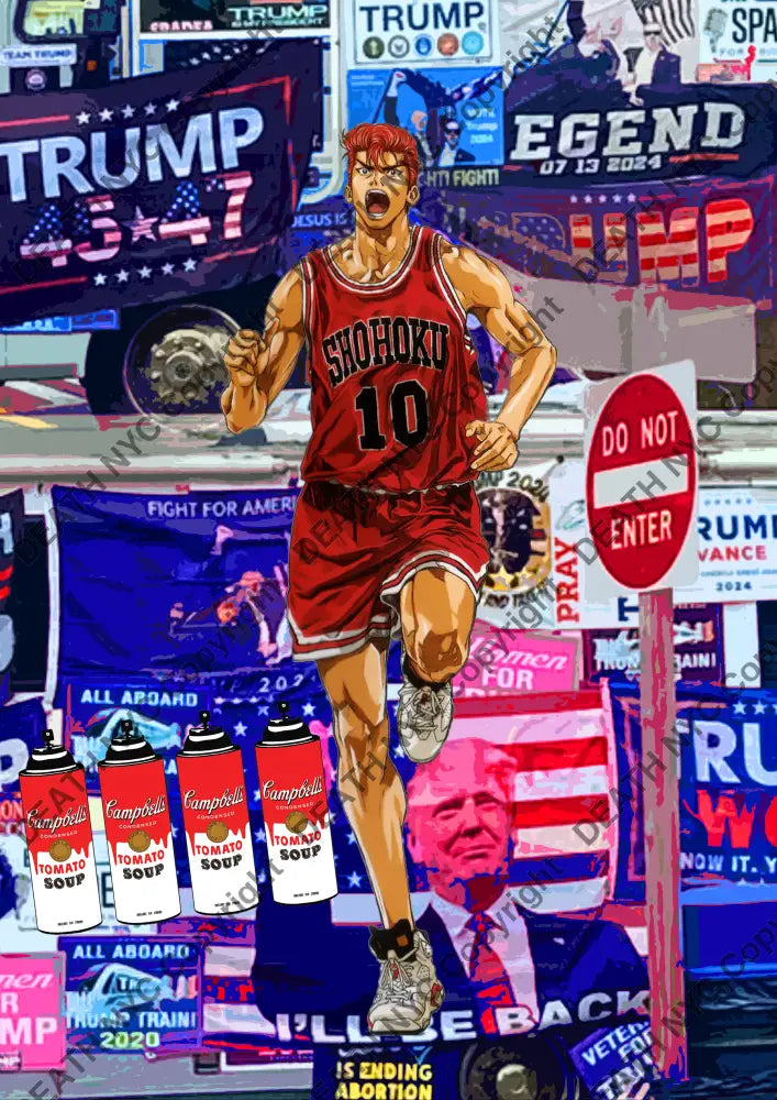 ’DEATHBE507’’ 45x32cm (Edition of 100*) (2025) Dunk trump Art Print