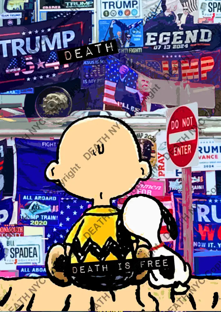 ’DEATHBE514’’ 45x32cm (Edition of 100*) (2025) Trump Silly Art Print