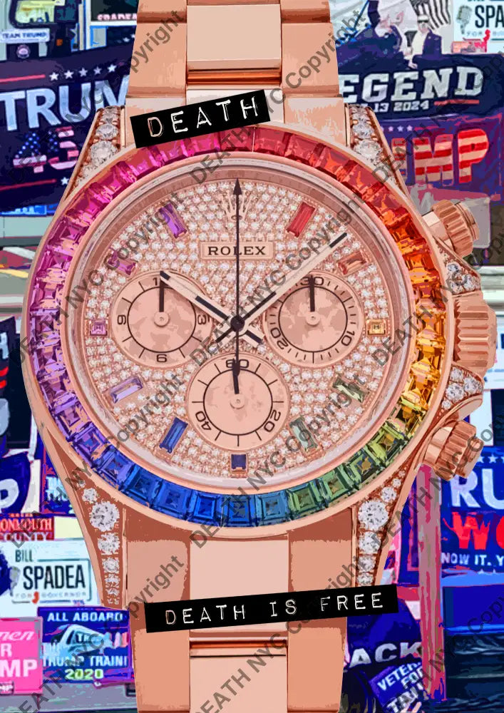 ’DEATHBE518’’ 45x32cm (Edition of 100*) (2025) Trump (Copy) Art Print