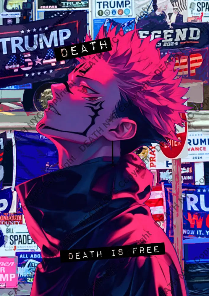 ’DEATHBE522’’ 45x32cm (Edition of 100*) (2025) Trump Art Print