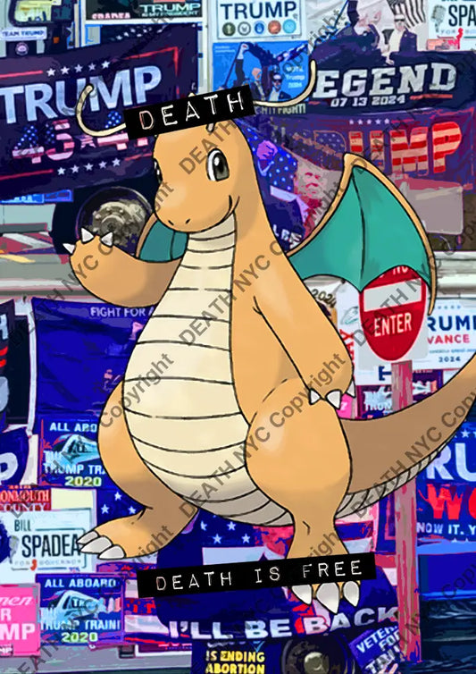 ’DEATHBE525’’ 45x32cm (Edition of 100*) (2025) Trump Pk Art Print