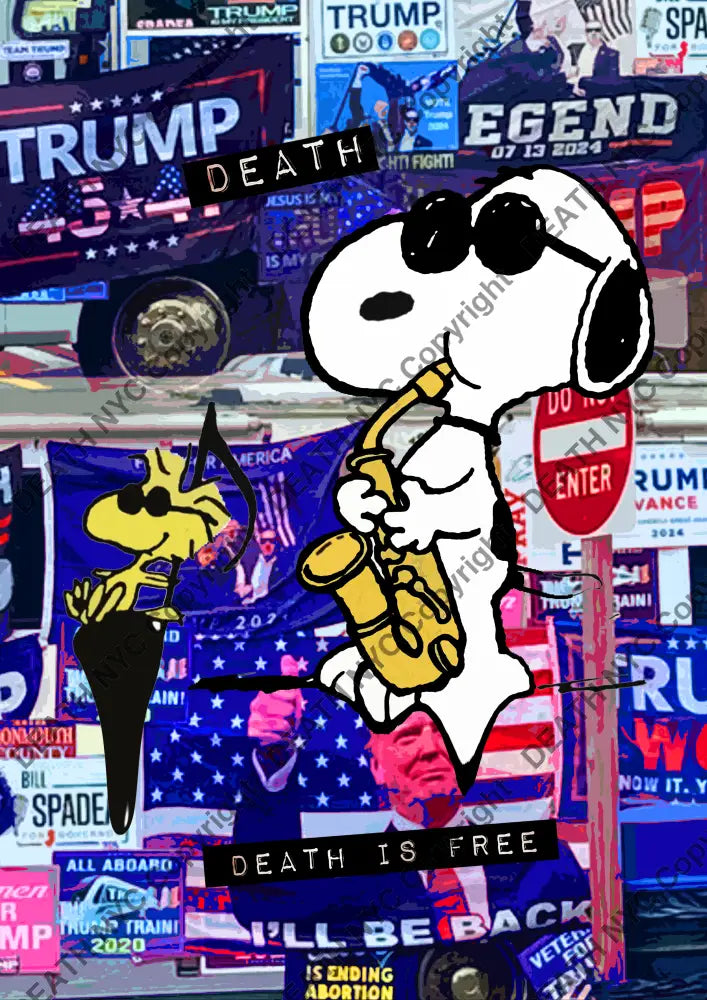’DEATHBE531’’ 45x32cm (Edition of 100*) (2025) Trump Silly Art Print