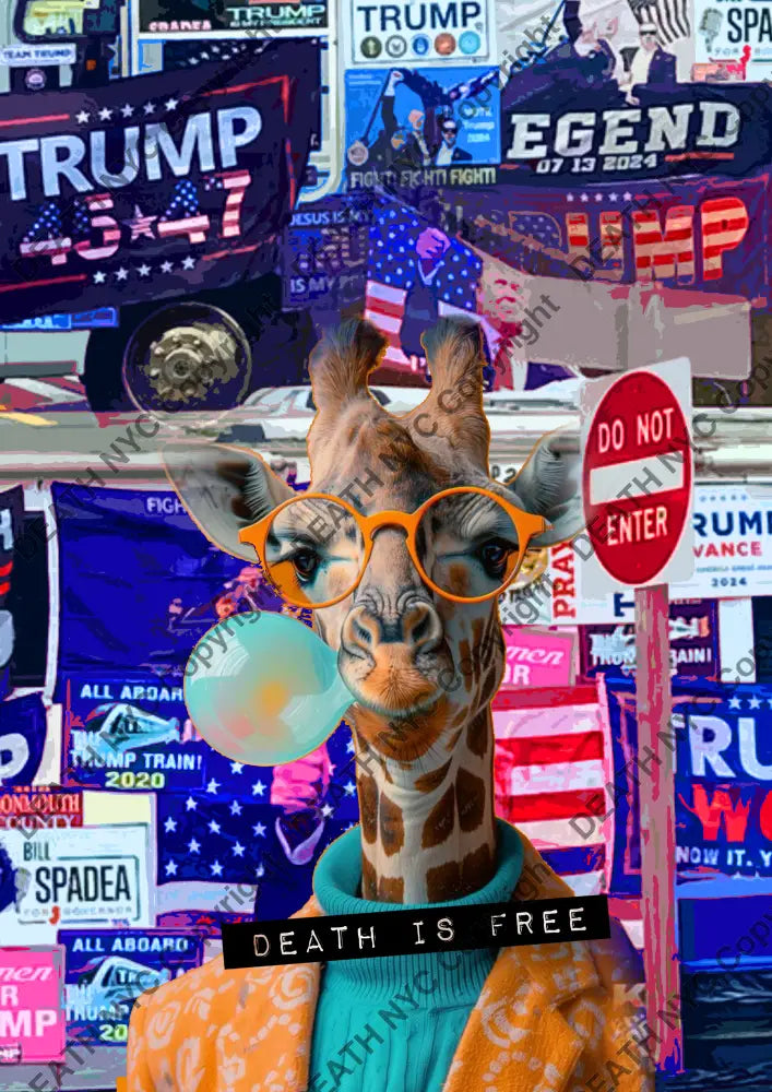 ’DEATHBE541’’ 45x32cm (Edition of 100*) (2025) Trump Art Print