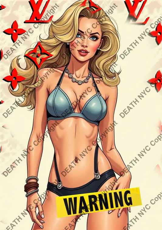 ’DEATHBE672’’ 45x32cm (Edition of 100*) (2025) girl Art Print
