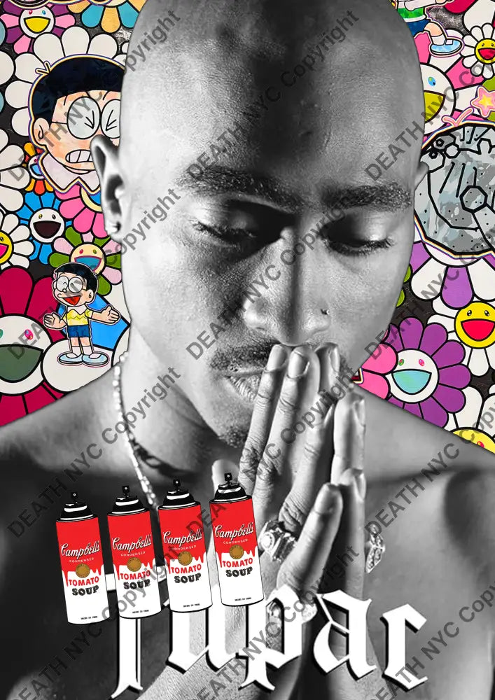 ’DEATHBE814’’ 45x32cm (Edition of 100*) (2025) rap Art Print