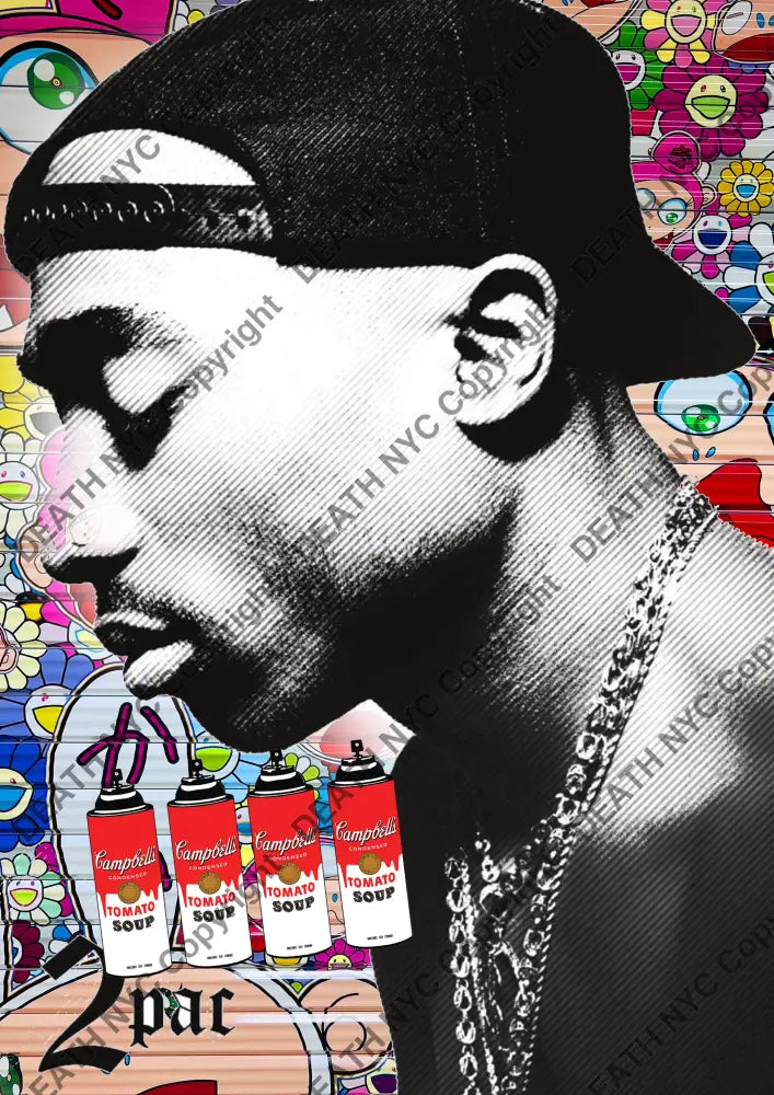 ’DEATHBE818’’ 45x32cm (Edition of 100*) (2025) rap Art Print