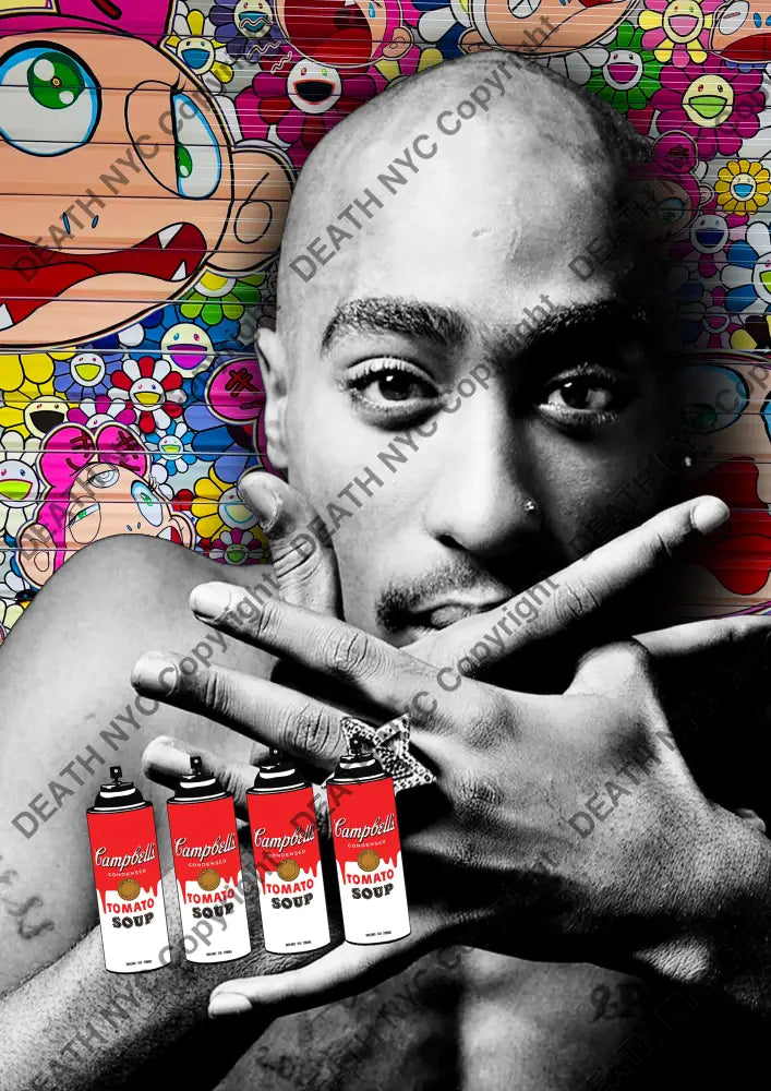 ’DEATHBE819’’ 45x32cm (Edition of 100*) (2025) rap Art Print