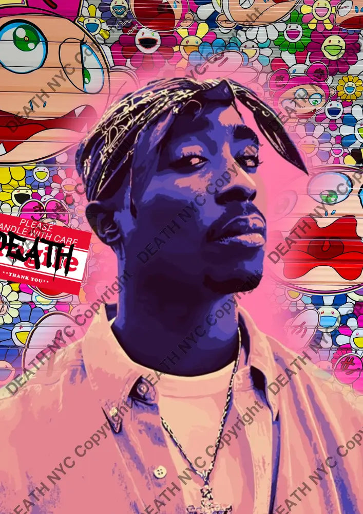 ’DEATHBE820’’ 45x32cm (Edition of 100*) (2025) rap Art Print
