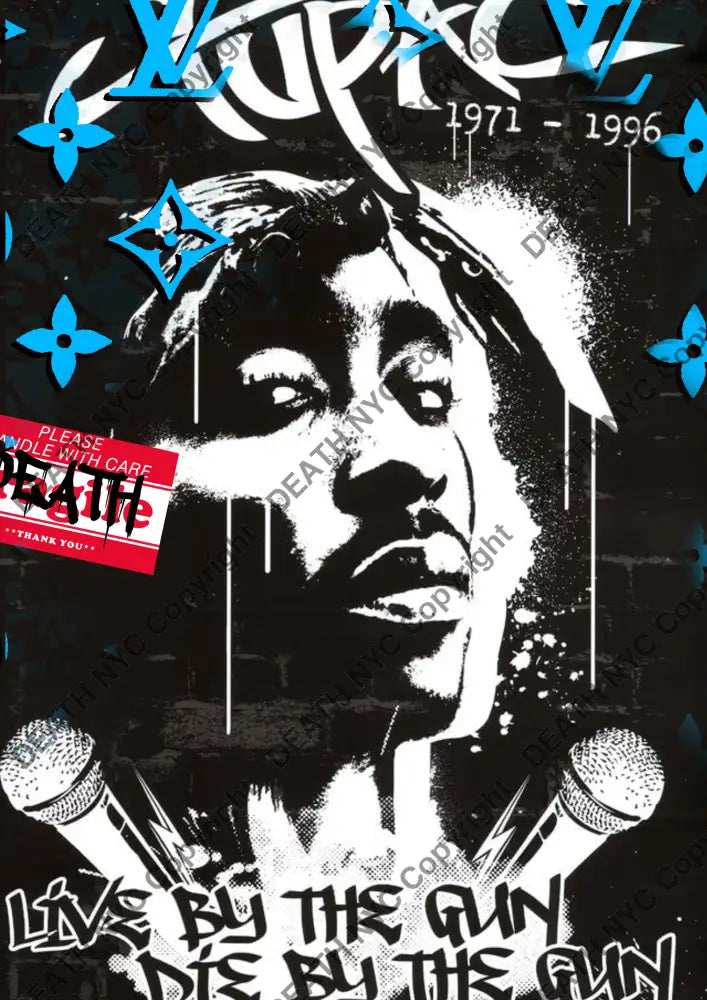 ’DEATHBE821’’ 45x32cm (Edition of 100*) (2025) rap Art Print