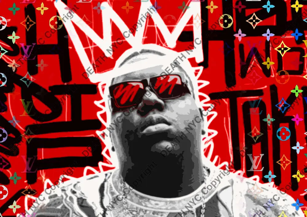 ’DEATHBE833’’ 45x32cm (Edition of 100*) (2025) rap Art Print