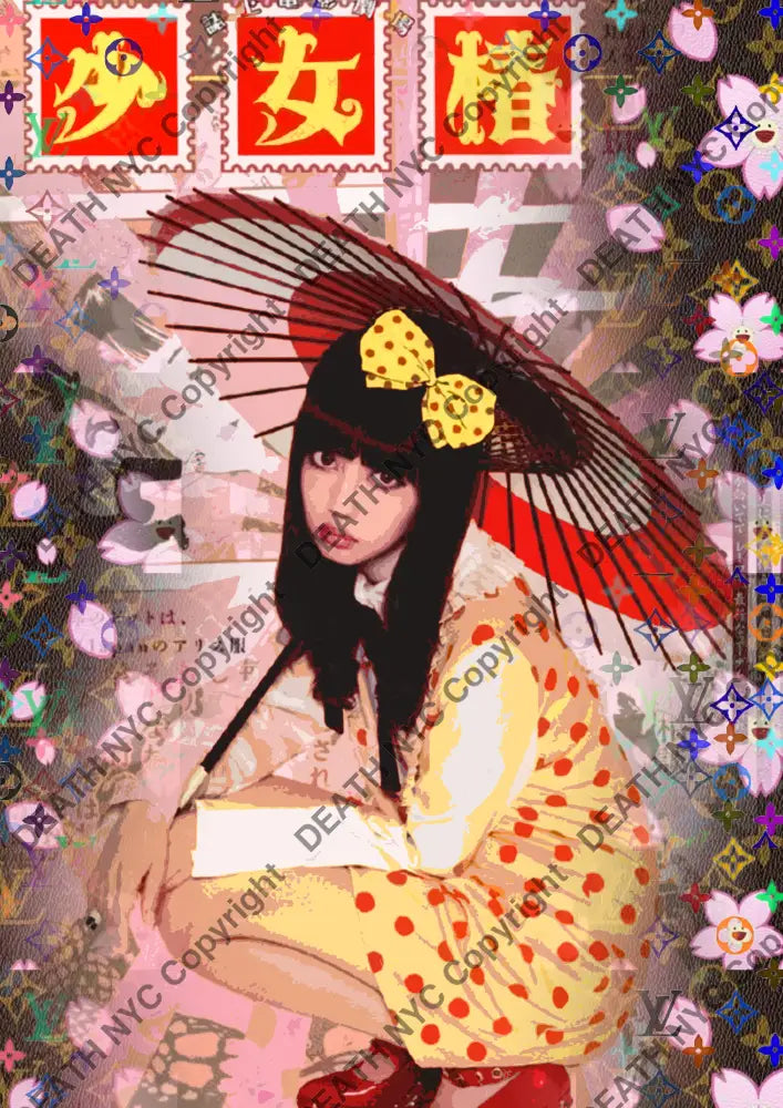 ’DEATHBE971’’ 45x32cm (Edition of 100*) (2025) girl Art Print