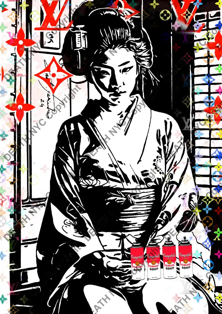 ’DEATHBE986’’ 45x32cm (Edition of 100*) (2025) jap Art Print