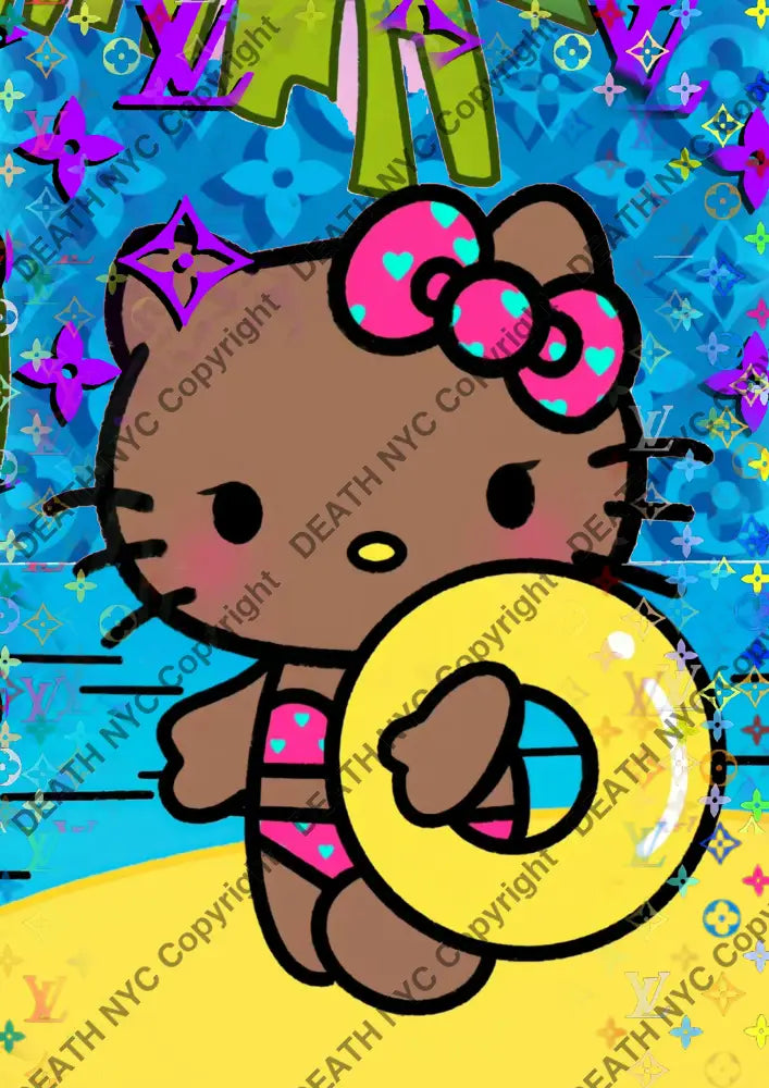 ’DEATHBF129’’ 45x32cm (Edition of 100*) (2025) kitty Art Print